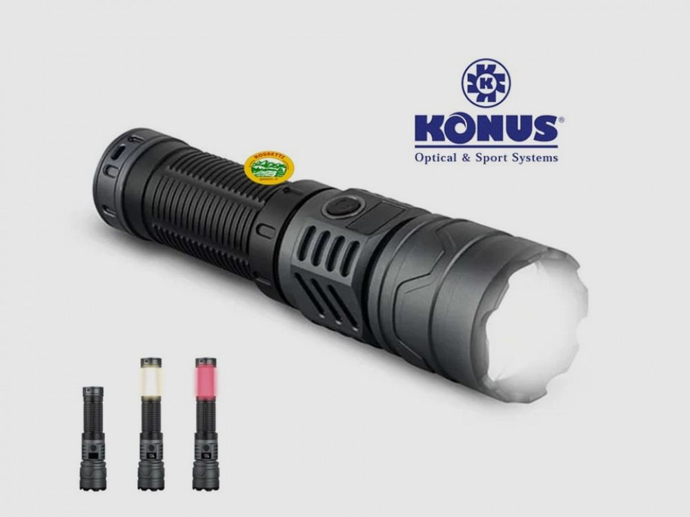 KONUS Lampe Torche Rechargeable 4K 4000 Lumens