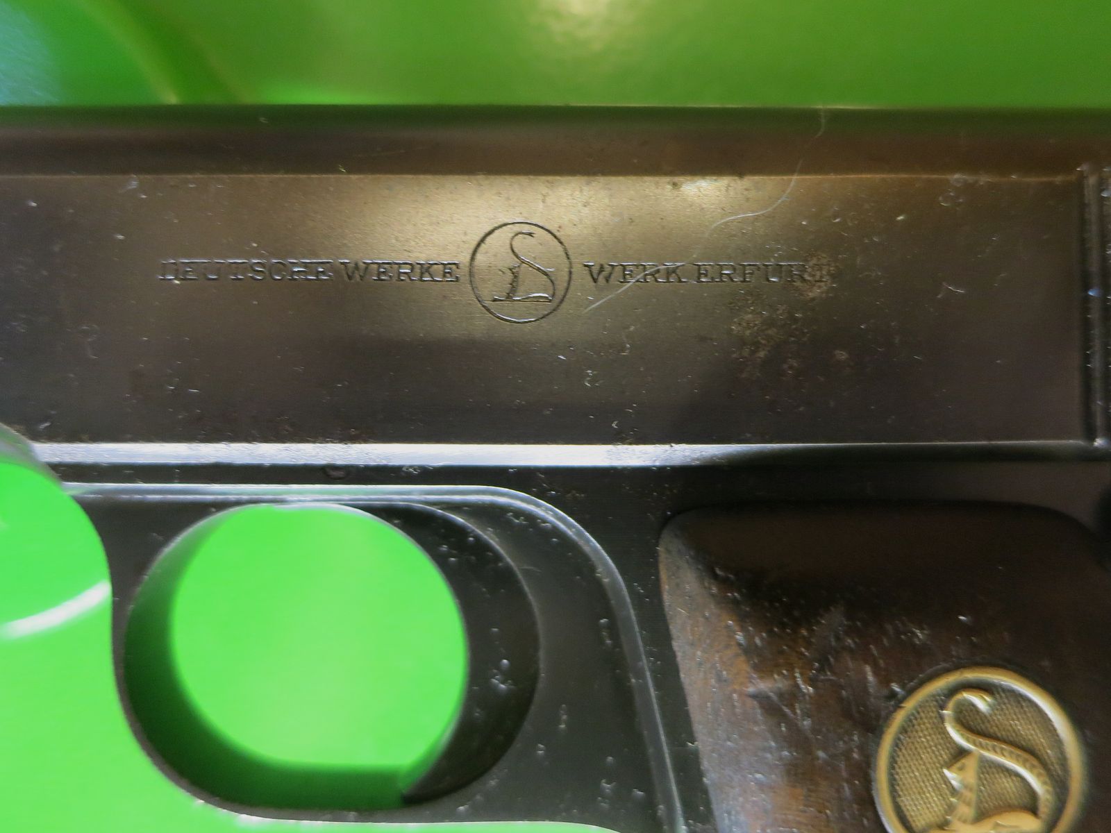 Ortgies; Deutsche Werke Erfurt; 7,65 Browning Polizeipistole Wehrmacht      #12-