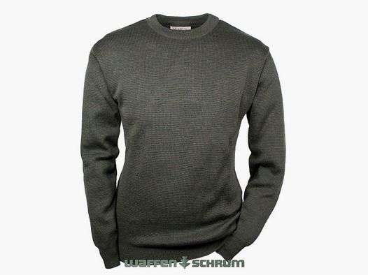 Hubertus Pullover Rundhals Oliv