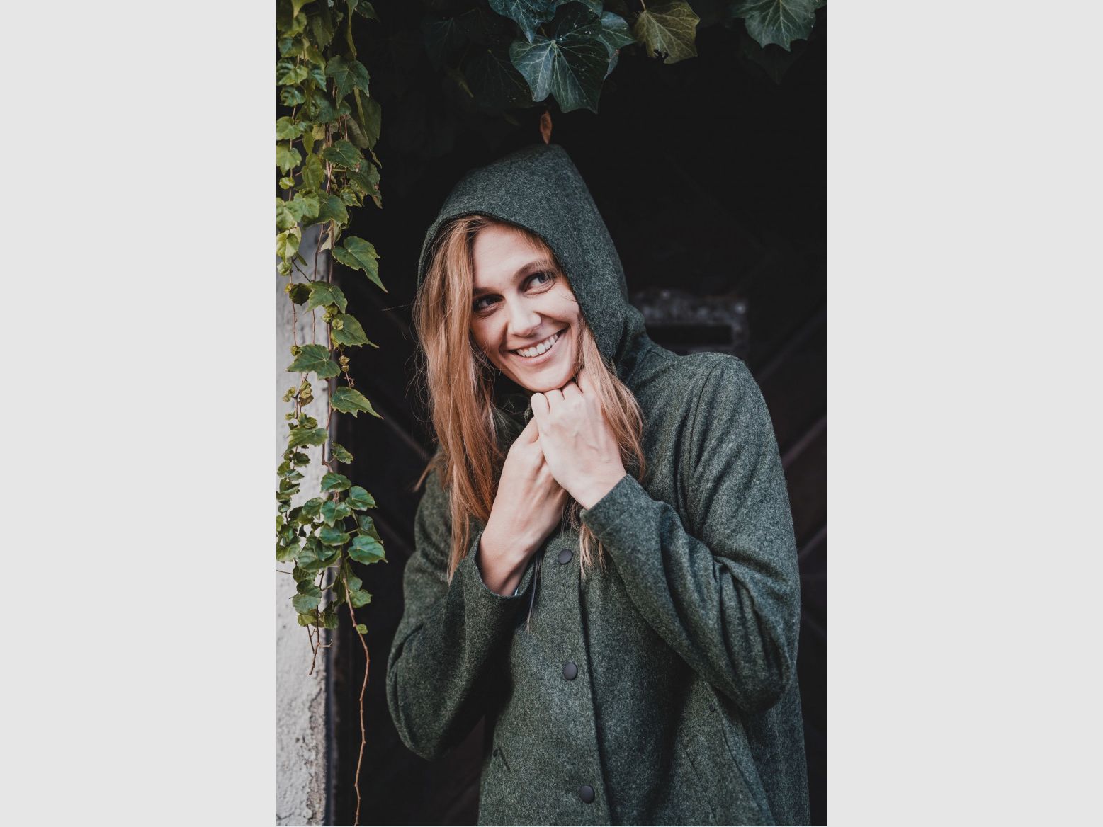 Parka Femme Imperméable en Vert Loden, image 1 sur 2
