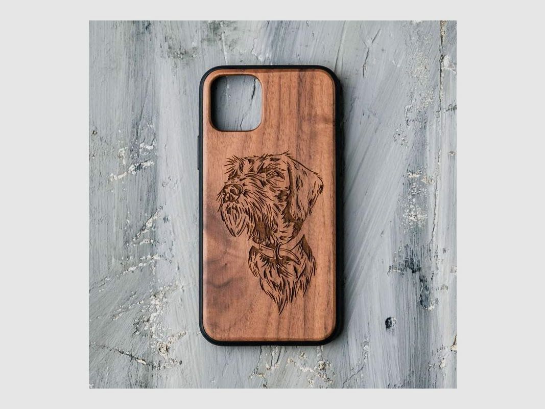 Holzwelt Cases Handyhülle D. Drahthaar