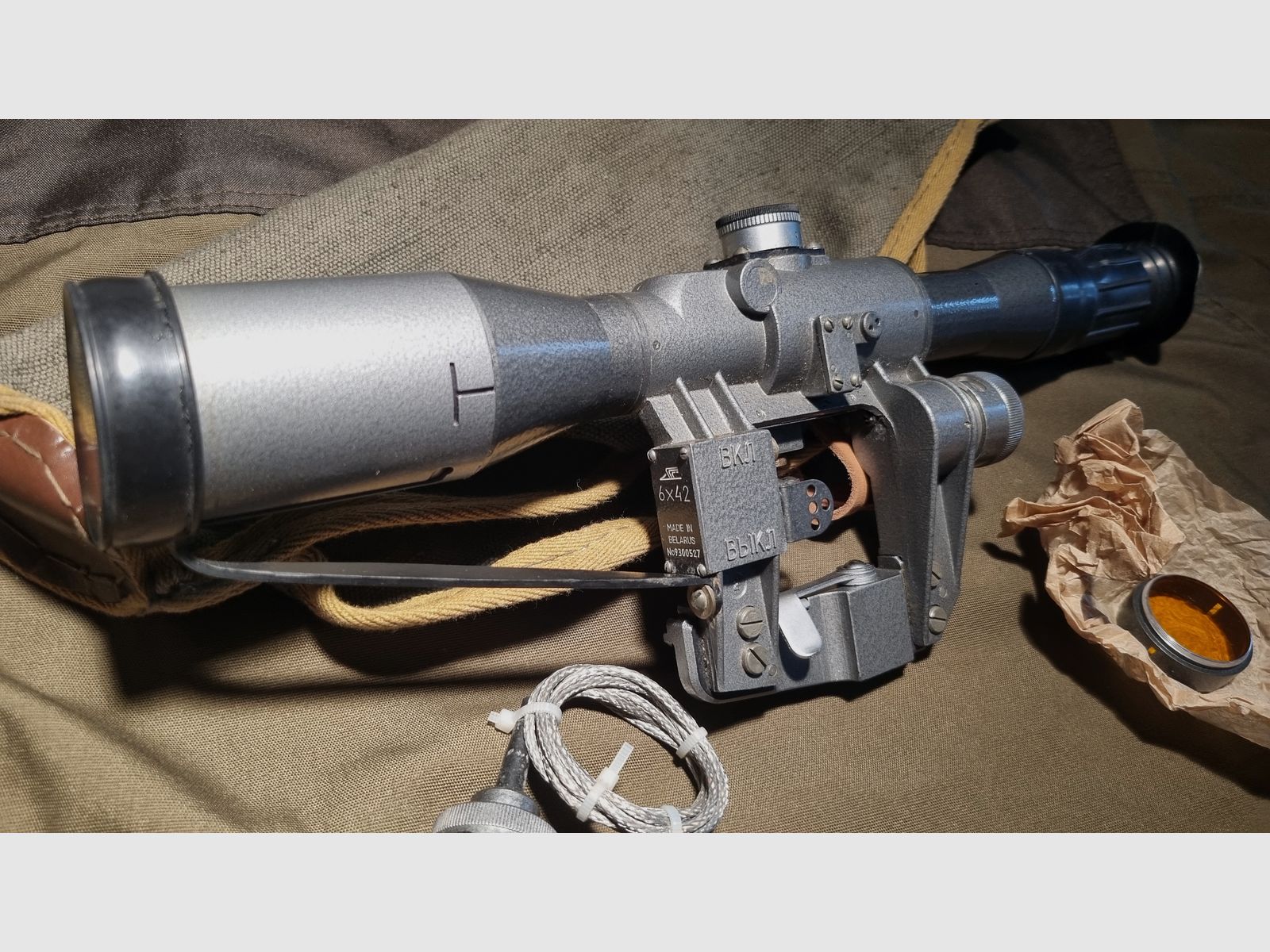 Visor Belaruso BelOMO POSP 6x42 para SVD Dragunov PSO-1 / Rusia / Unión Soviética / URSS