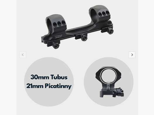 Vector Optics X-Accu Blockmontage, 30mm Tubus, 21mm Picatinny, h= 35mm
