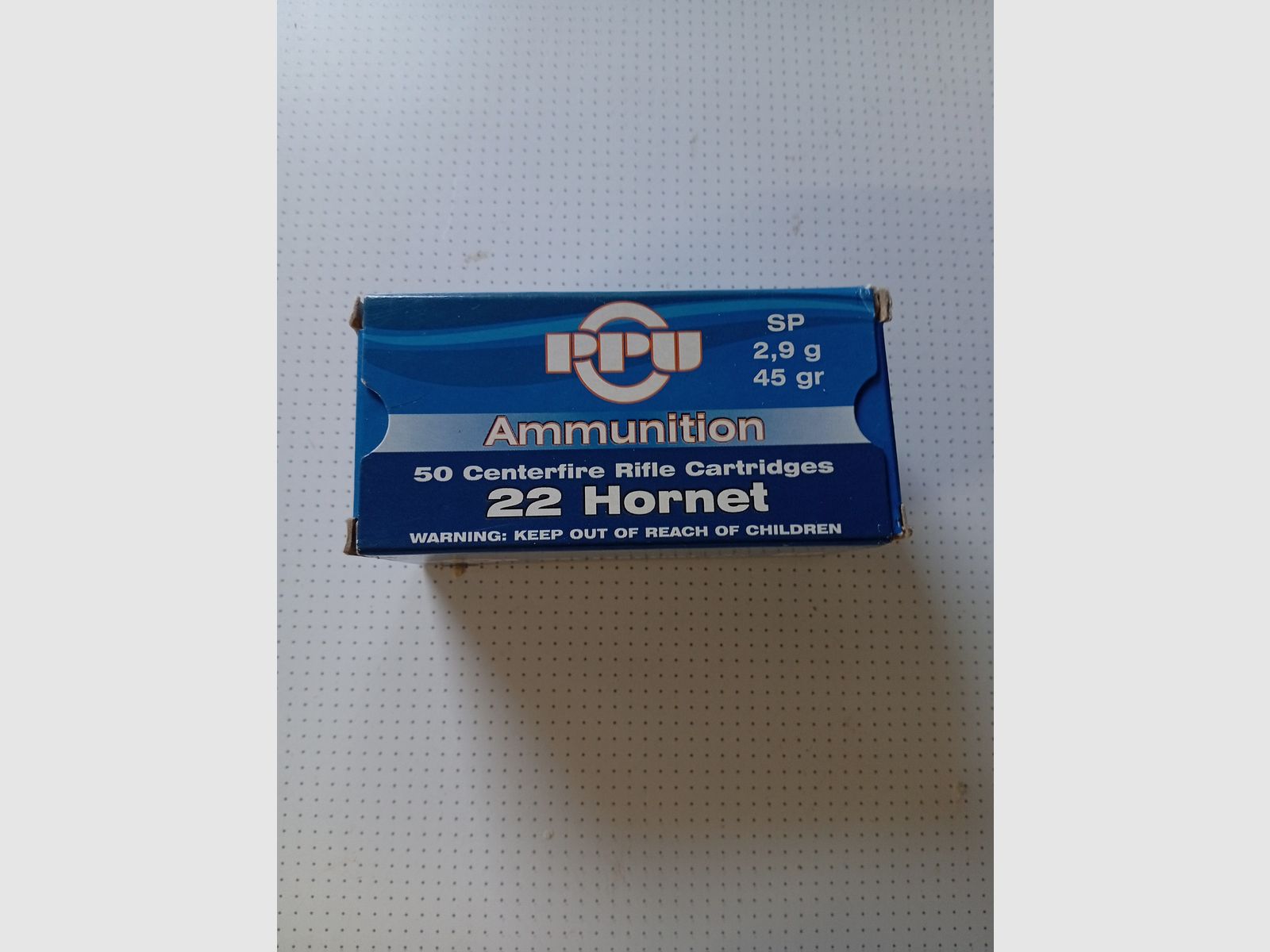 .22 Hornet cartouches
