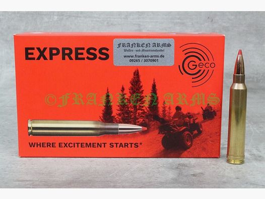 GECO Express .300 Win. Mag. 165gr. 10,7g 20 pièces Prix dégressifs