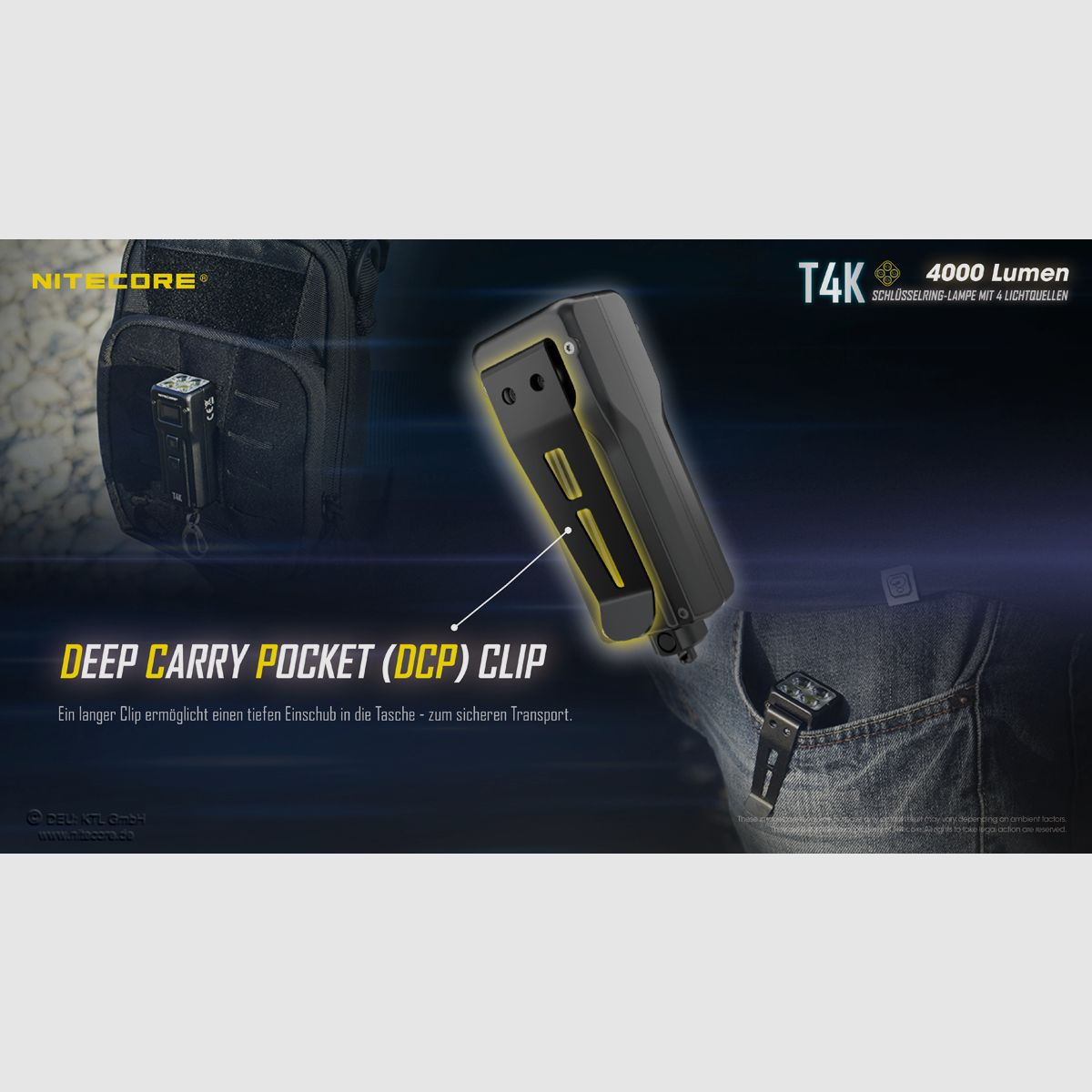 Nitecore T4K LED Taschenlampe 4000 Lumen