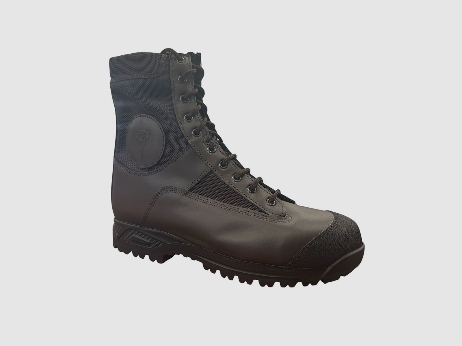 MONTEBOVE – SUMMER BOOTS/ANKLE BOOT MODEL “THERMOPYLAE” | DARK BROWN WITH “TOMEI” LOGO, image 1 of 5