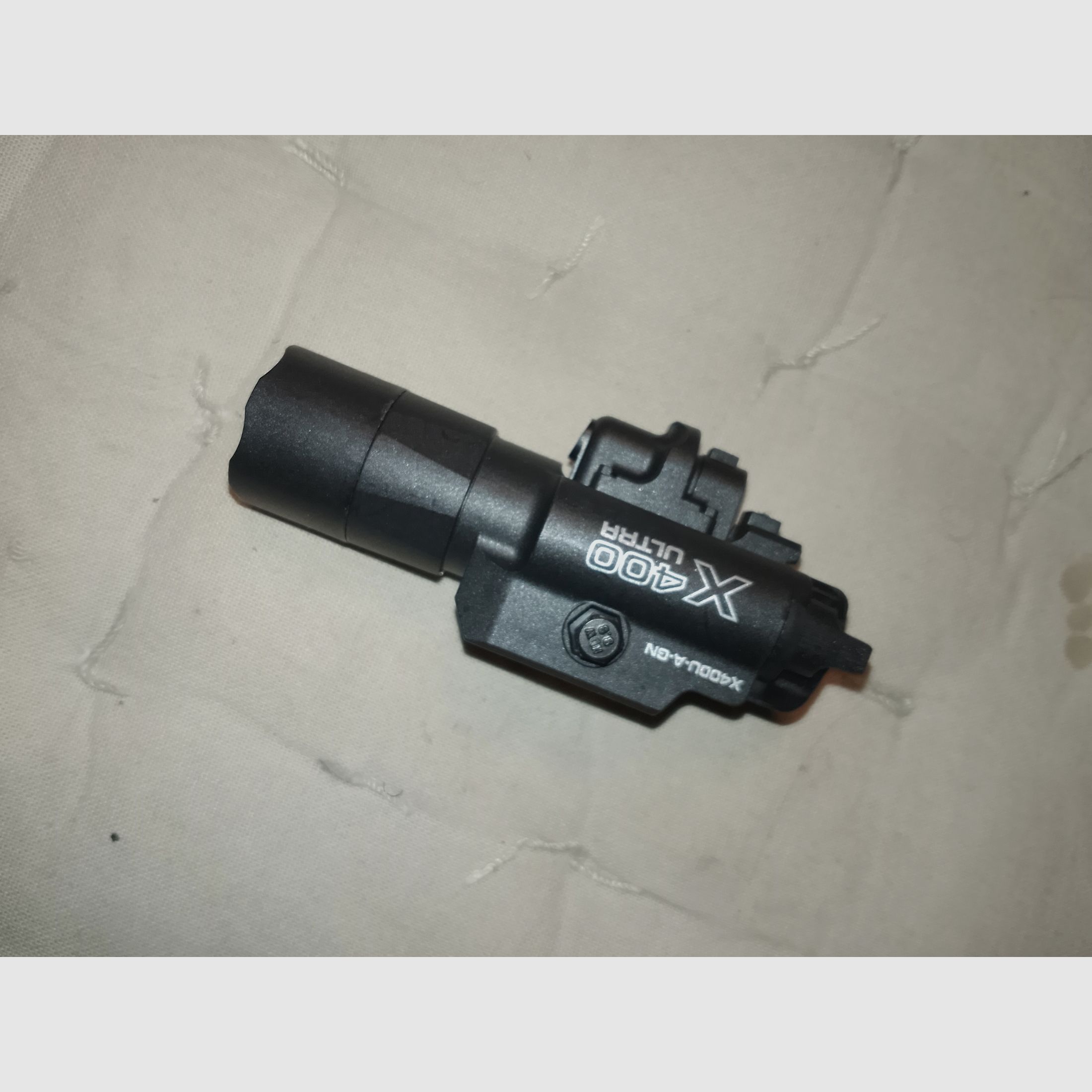 LED flashlight combination with red laser Picatinny universal lamp like new