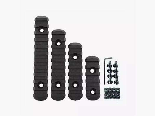 Kit di 4 Rails M-LOK a Picatinny Bo Manufacture - Adattatori per robustezza ottimale - Montaggio versatile