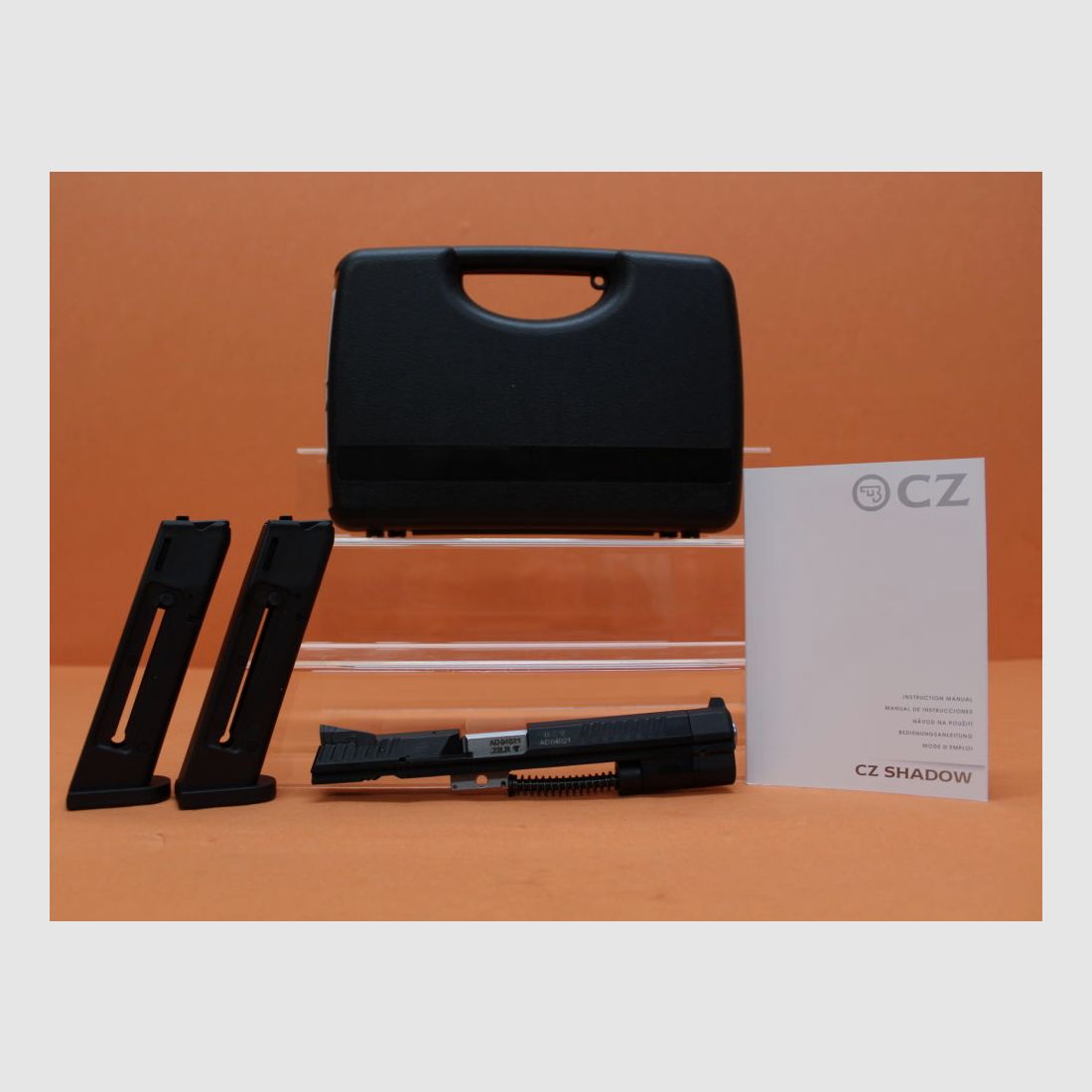 CZUB interchangeable system .22lr CZ 75 SHADOW2 Kadet adapter 118mm barrel/reserve magazine (.22lfB/.22L.R.)