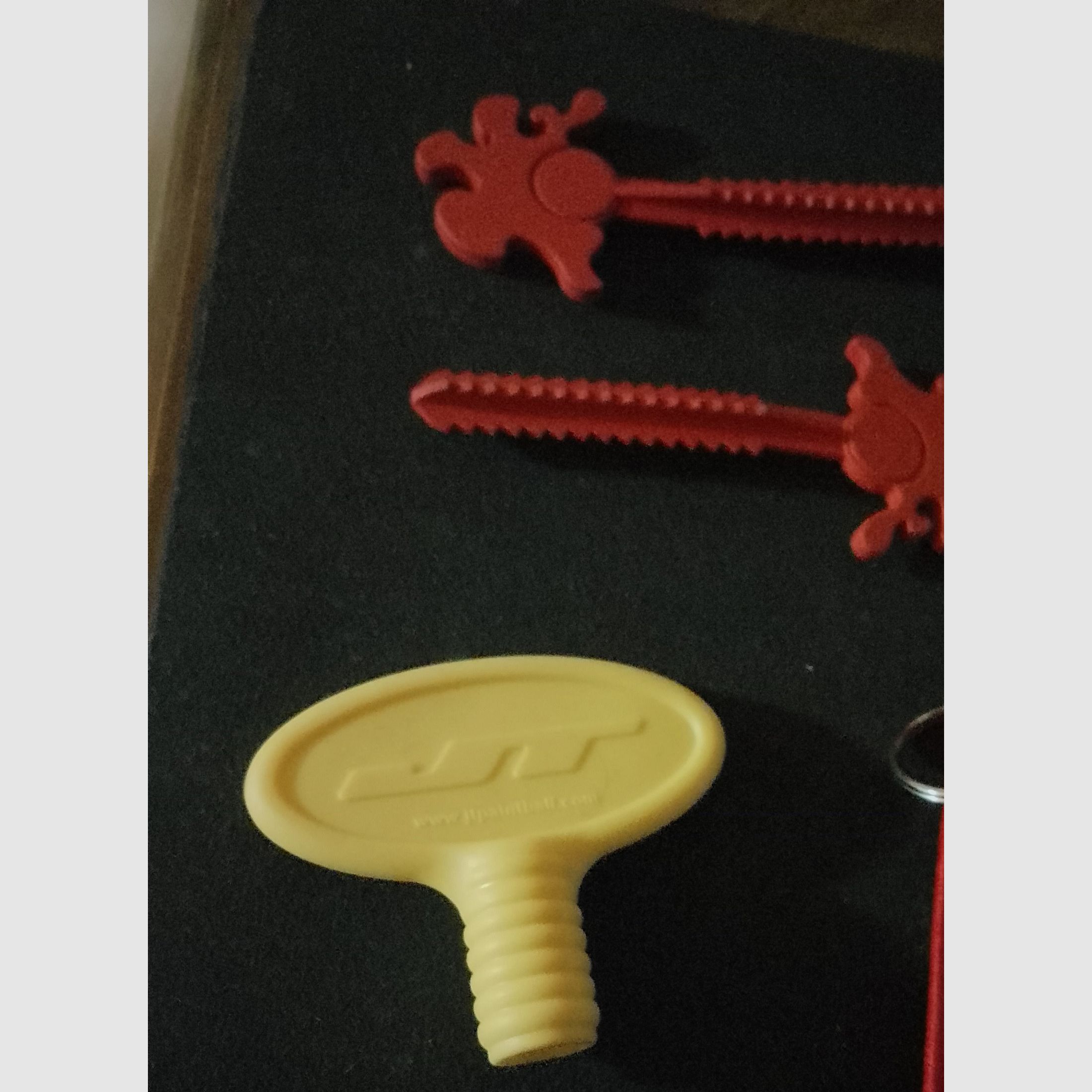 3x Bouchons de bouche d'origine Rouge Accessoires de transport Ram cal .43 .50 Bouchons de canon Gomme Marqueur comme neuf universel Umarex t4e Pistolet Fusil Paintball