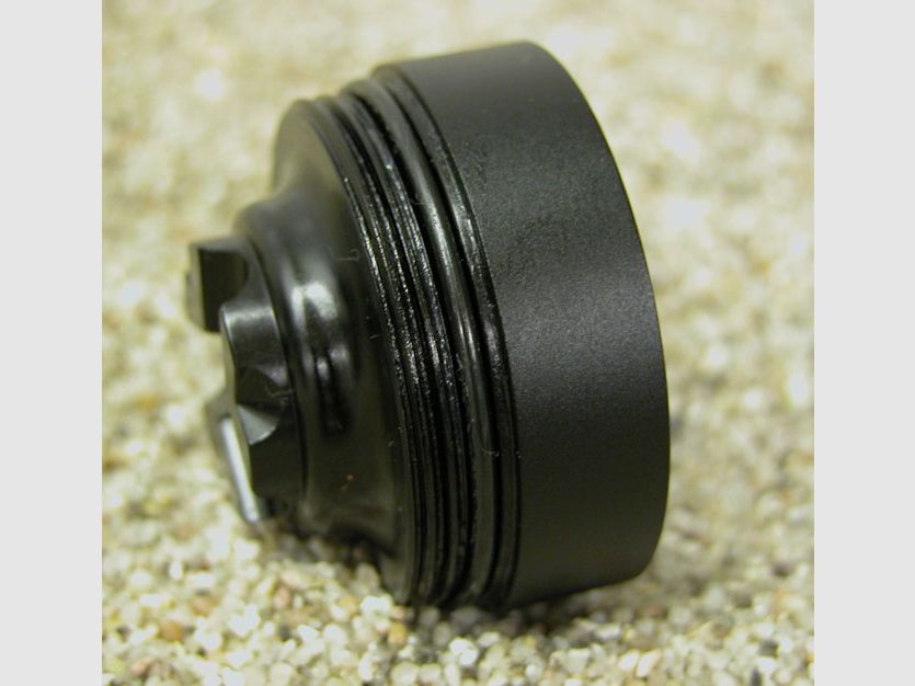 Ersatzlamelle "SlimLine" ALU SCHWARZ Kal. .223Rem bis .338 Lapua Magnum, bzw. auch fr VESPULA "F"-Luftdruck-Schalldmpfer bis 5,5mm zu verwenden. Bis Kal. .223 auch "F"-bis 5,5mm