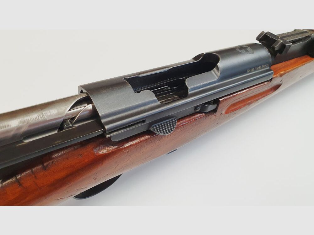 Waffenfabrik Bern Schweizer K31 Kaliber 7,5x55swiss komplett nummerngleich + Hämmerli
