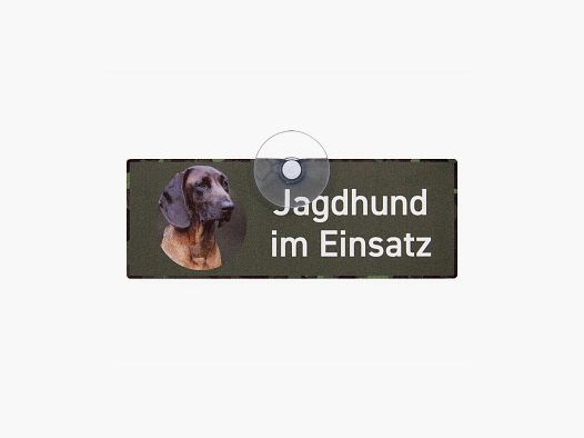 Autoschild mit Saugnapf "Bayerischer Gebirgsschweißhund" BGS III