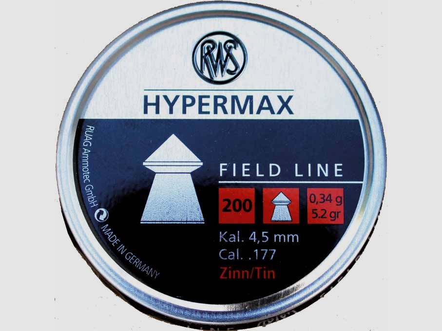 RWS Hyper Max lead-free 4.5 mm 200 pcs.