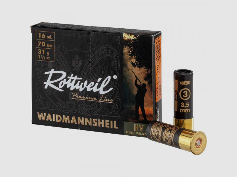 ROTTWEIL WAIDMANNSHEIL HV - 16/70 - 3,5 MM - 10 STÜCK