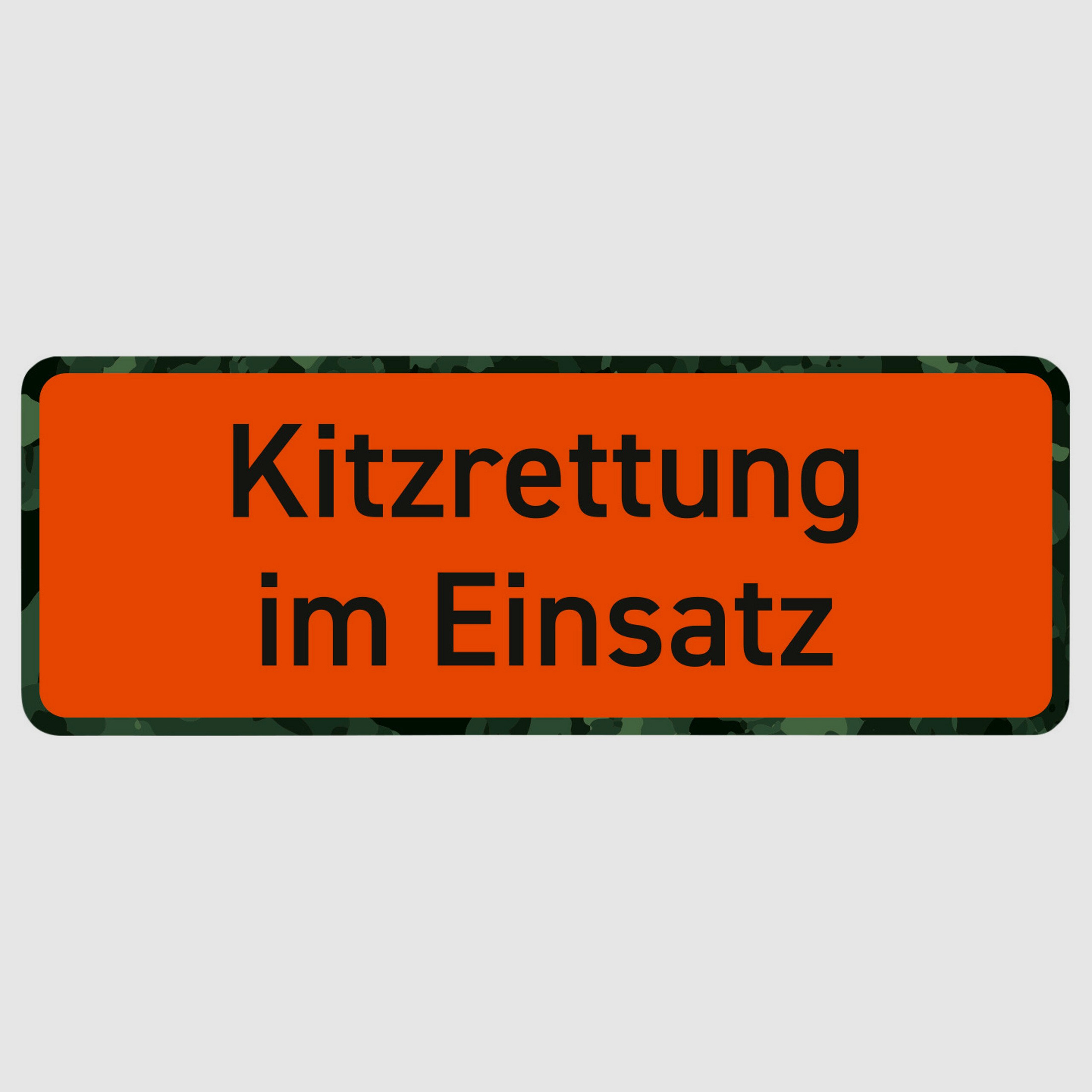 Wilde Hilde Original Magnetschild Kitzrettung im Einsatz