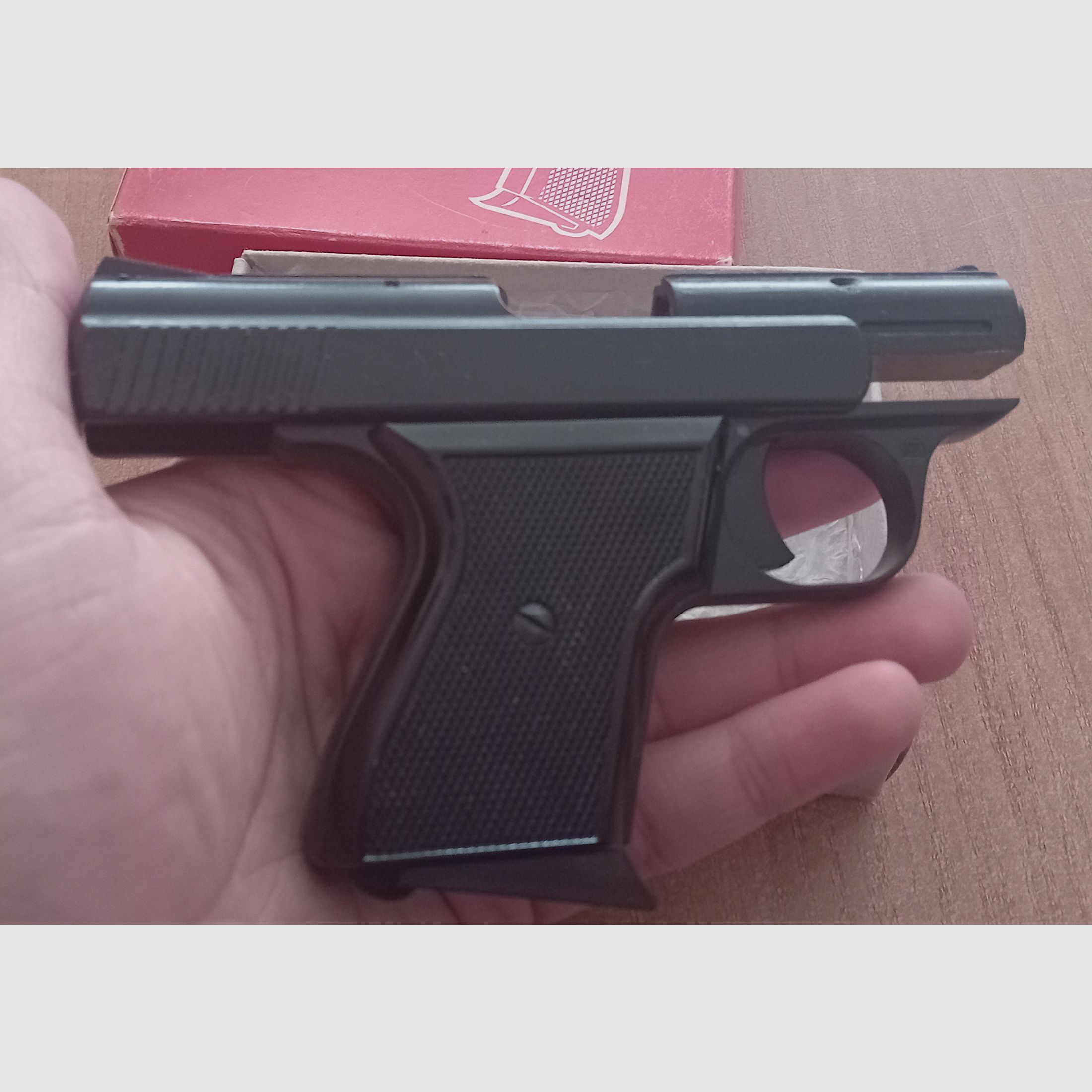 Pistolet de départ rare Rhöner SM 151A en PTB 474/ Cal. 8 mm blanc