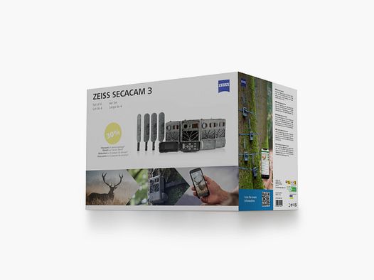 Zeiss Secacam 3 4er Bundle Wildkamera