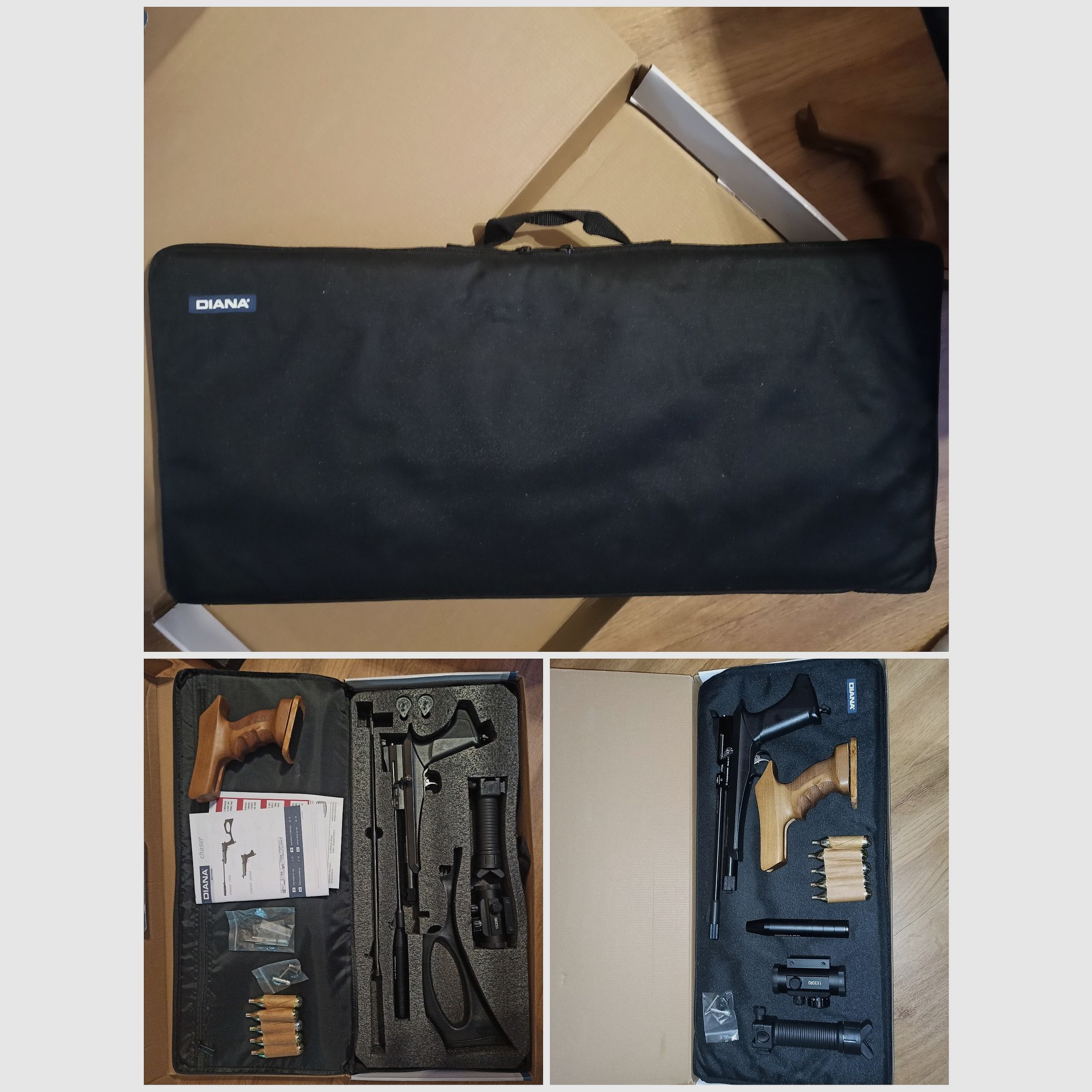 Diana Chaser Rifle Set 4.5mm with a lot of accessories.