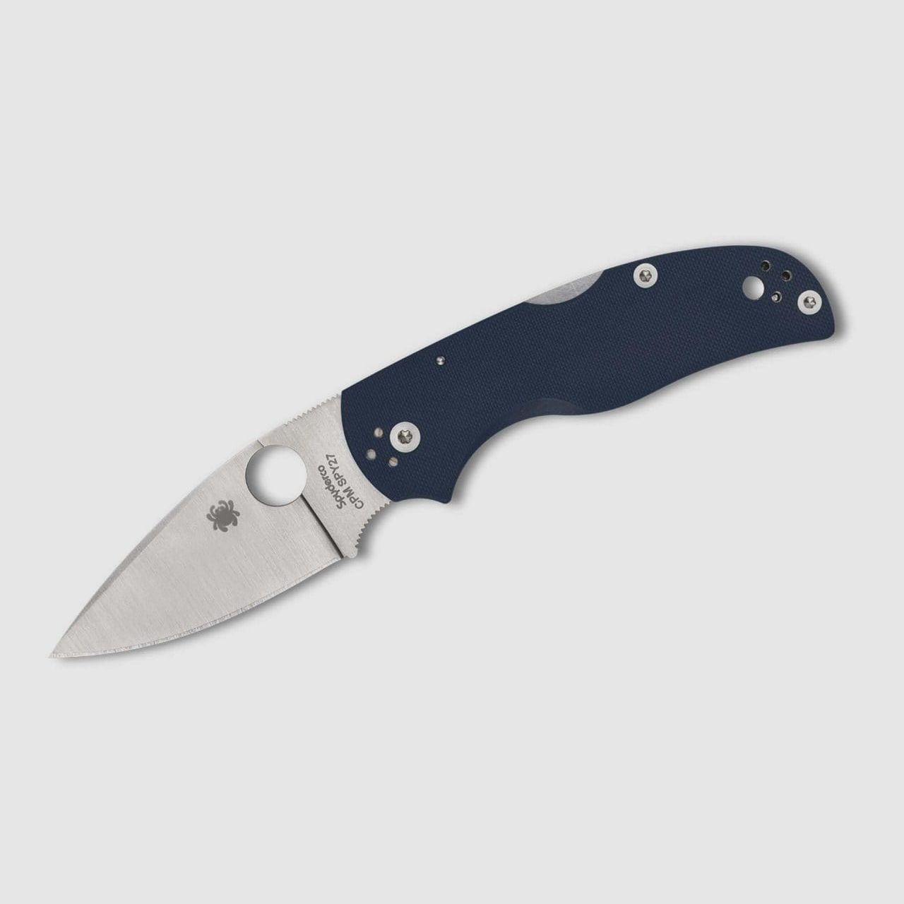 Spyderco Native 5 Blue G10 CPM-SPY27 PlainEdge EDC-Messer