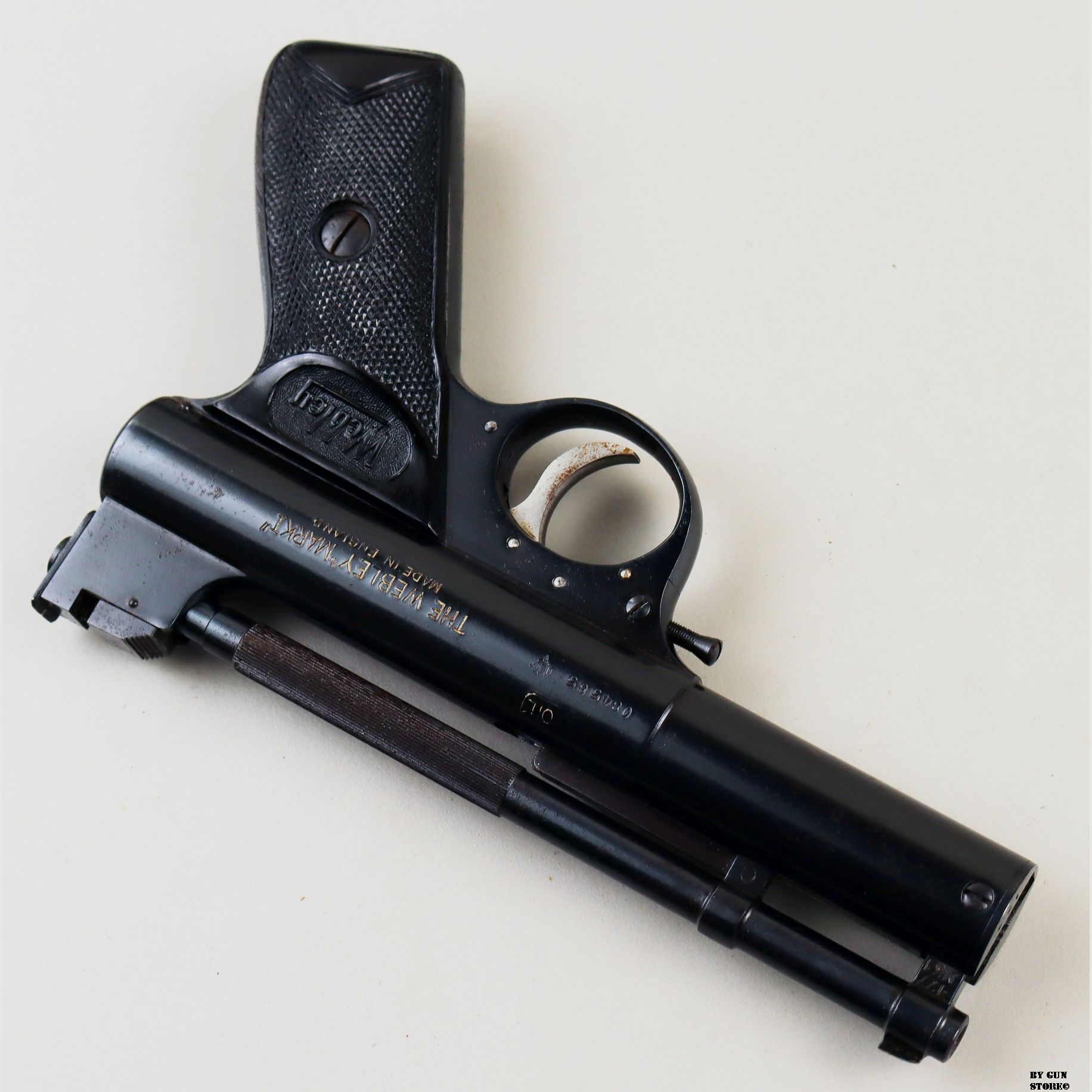 Pistolet pneumatyczny Webley mod. Mark I kal. 4,5 nr seryjny 084586, zdjęcie 5 z 13