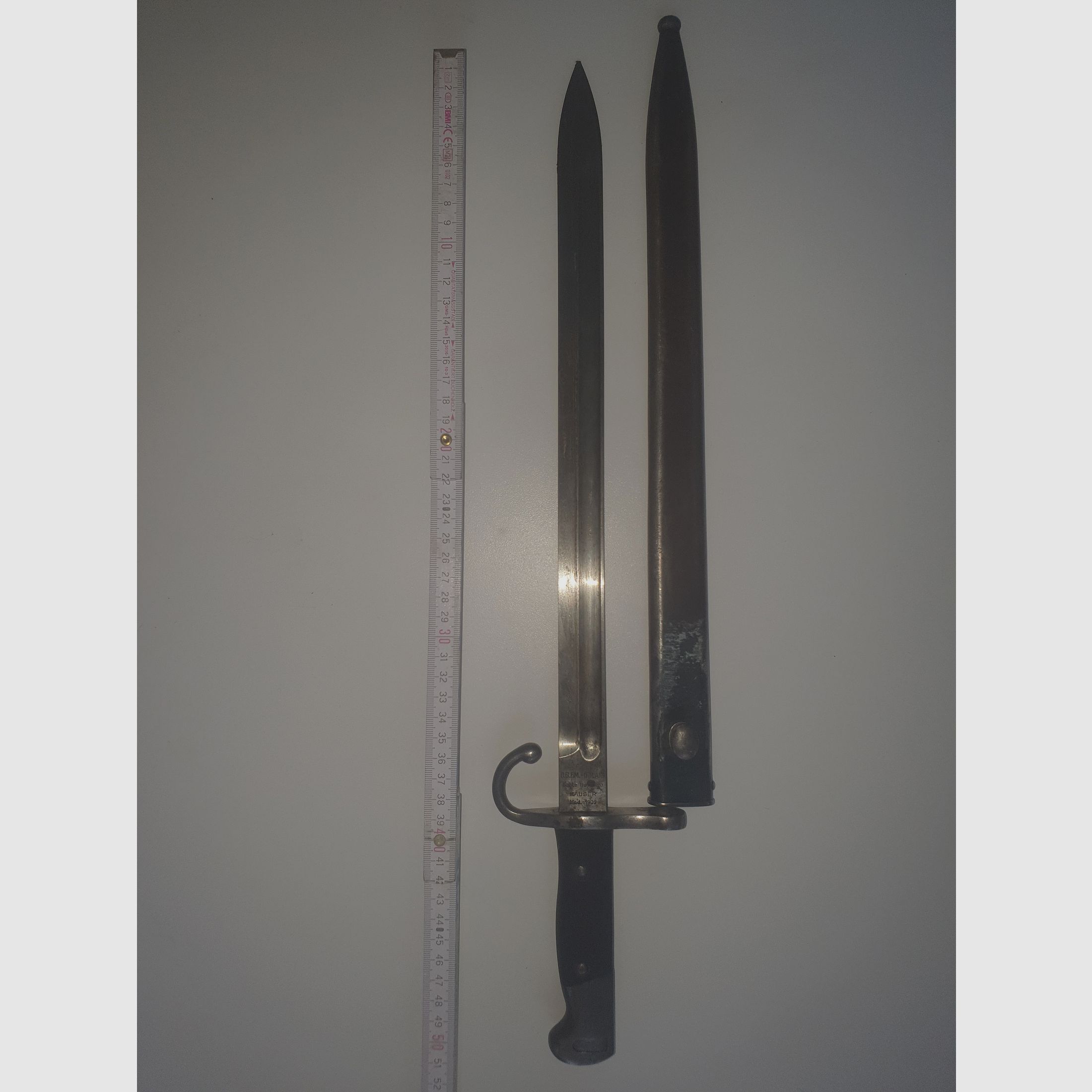 Bayoneta argentina modelo Mauser 1909