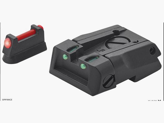 LPA Set Tacca di Mira e Mirino in Fibra Ottica per CZ 75 SP-01 Shadow