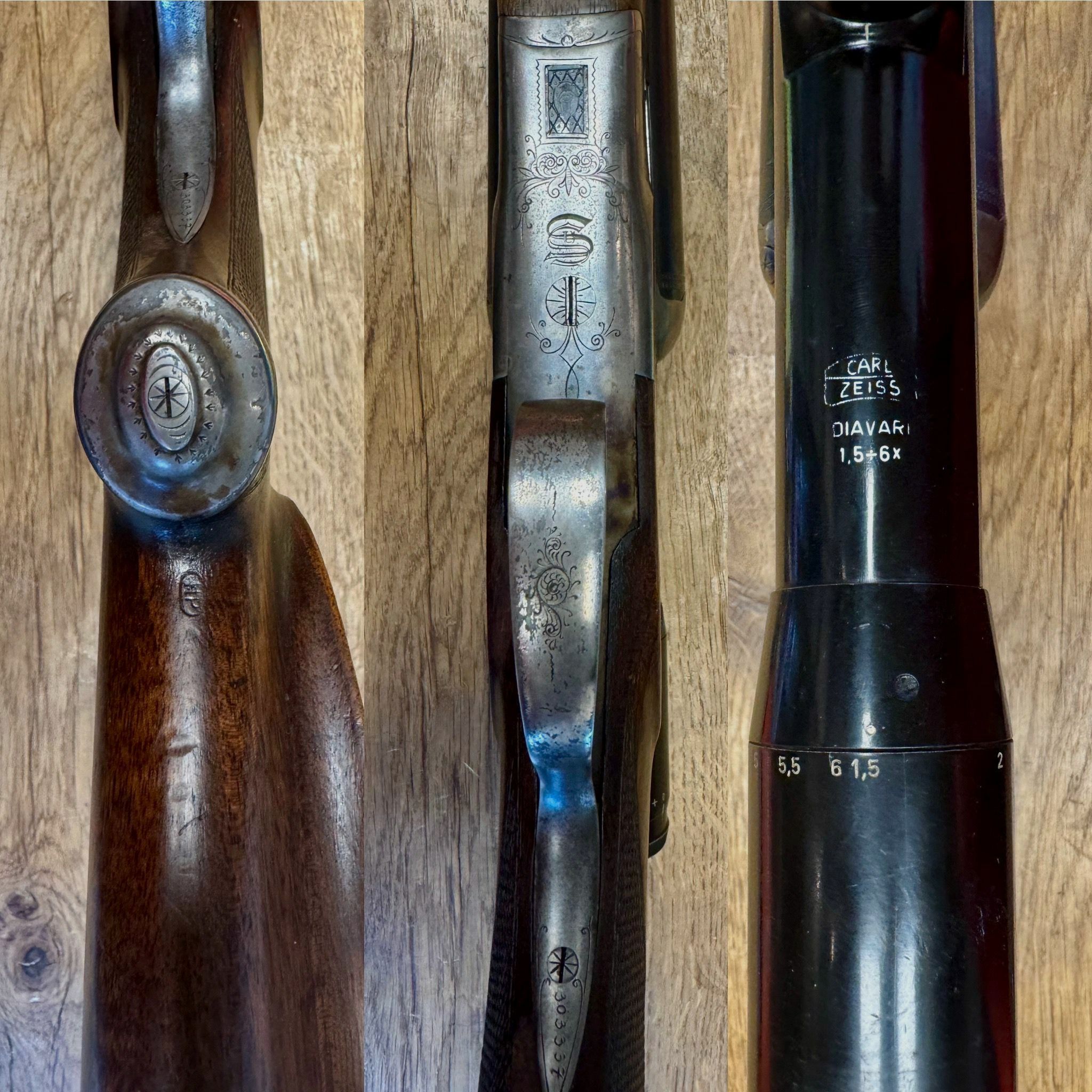 Sauer & Sohn Suhl Drilling mit Zeiss Zielfernrohr 1942
