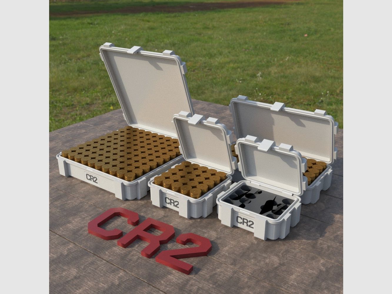 Filamelt CR2 Batteriebox "Klappdeckel" – für 20 / 25 / 50 / 100 Batterien