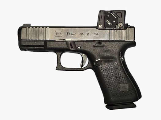 Glock Pistole 19 Gen5 MOS/FS A-CUT™ Combo mit Aimpoint COA Minileuchtpunktv tvisier halbautomatische Pistole 9mm Luger UVP: 1399€