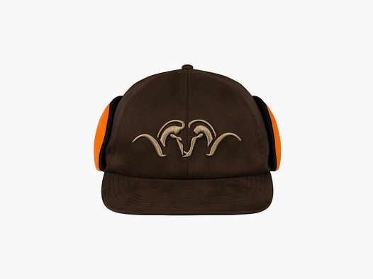 Blaser Suede Blaze Orange Cap Gr. L/XL dunkelbraun