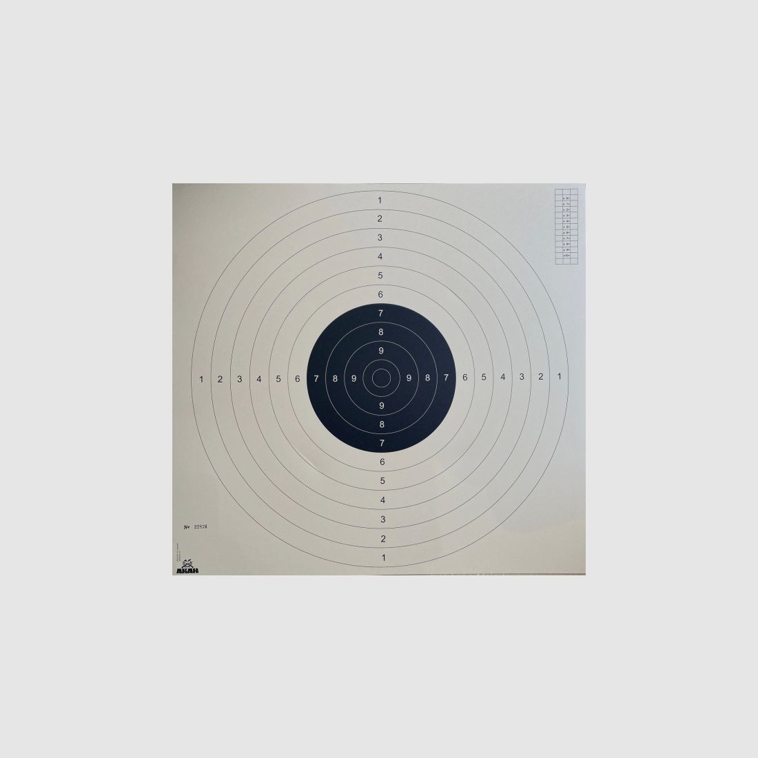 GK-ZIELSCHEIBE 10ER-RING - 55x55 CM - 10 STÜCK