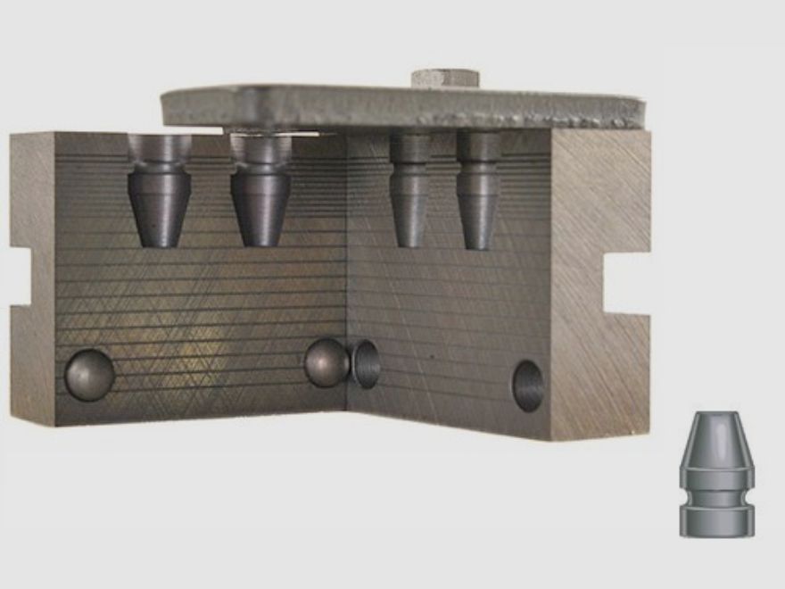RCBS double casting mold .356 / 9 mm 124 gr / 8.0 g 09-124-CN truncated cone bullets .356