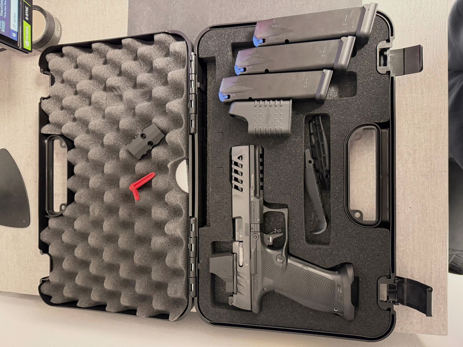 Walther PDP Match 5˝ tela polimerica + Holosun HS507COMP-GR