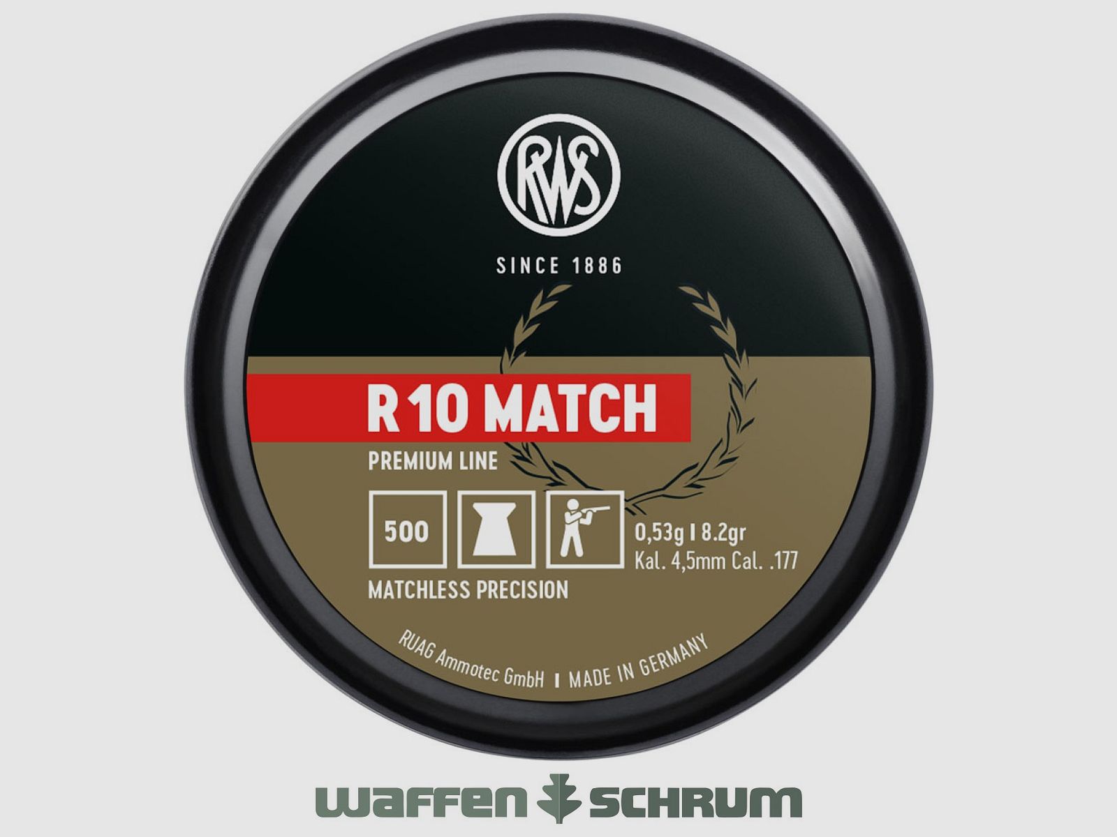 RWS R10 Match 0,53g 4,50mm Premium Line