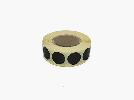 Pastilles adhésives noires pour cibles 20 mm, 1000 pièces