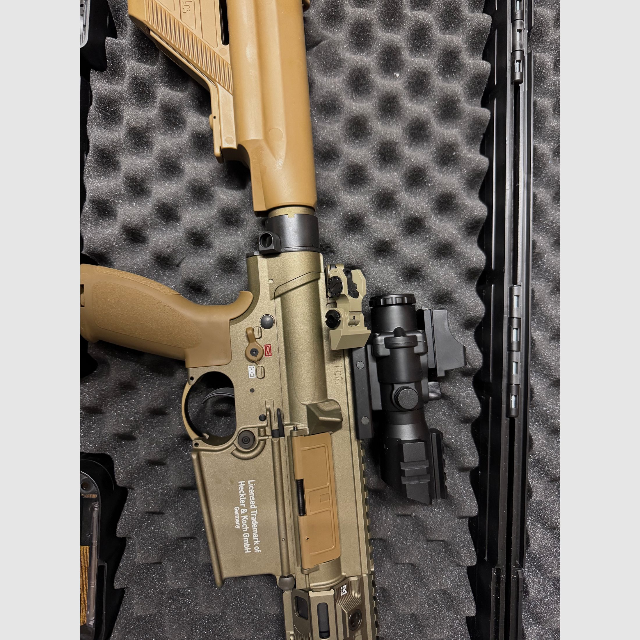 HECKLER UND KOCH HK M110 A1 GBB SOFTAIR GEWEHR Ink. Visier