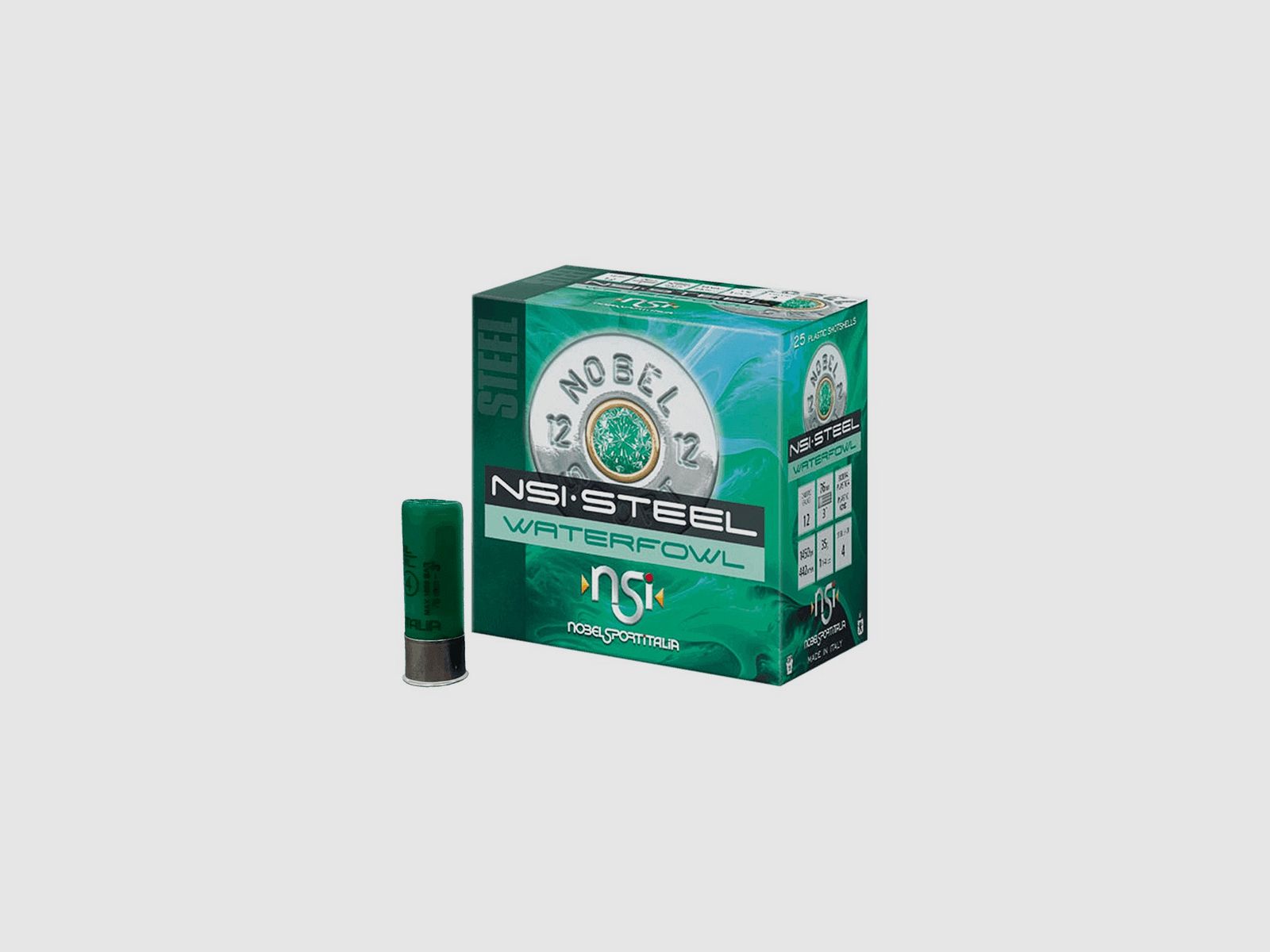 Nobel Waterfowl Patronen Kal. 12/76 35 g Stahl Blei 4