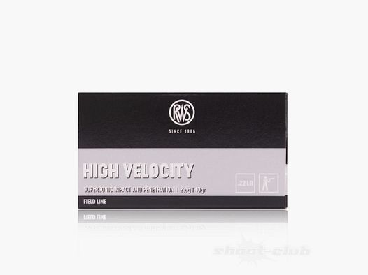 RWS High Velocity .22 lfB