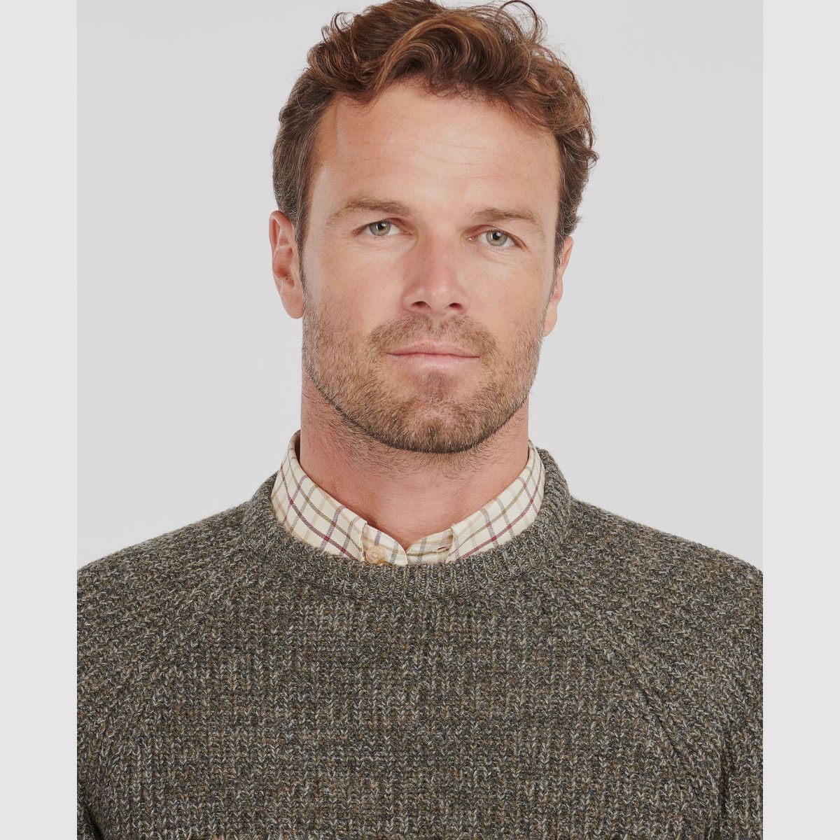 BARBOUR Horseford Crew Neck Pullover Olive