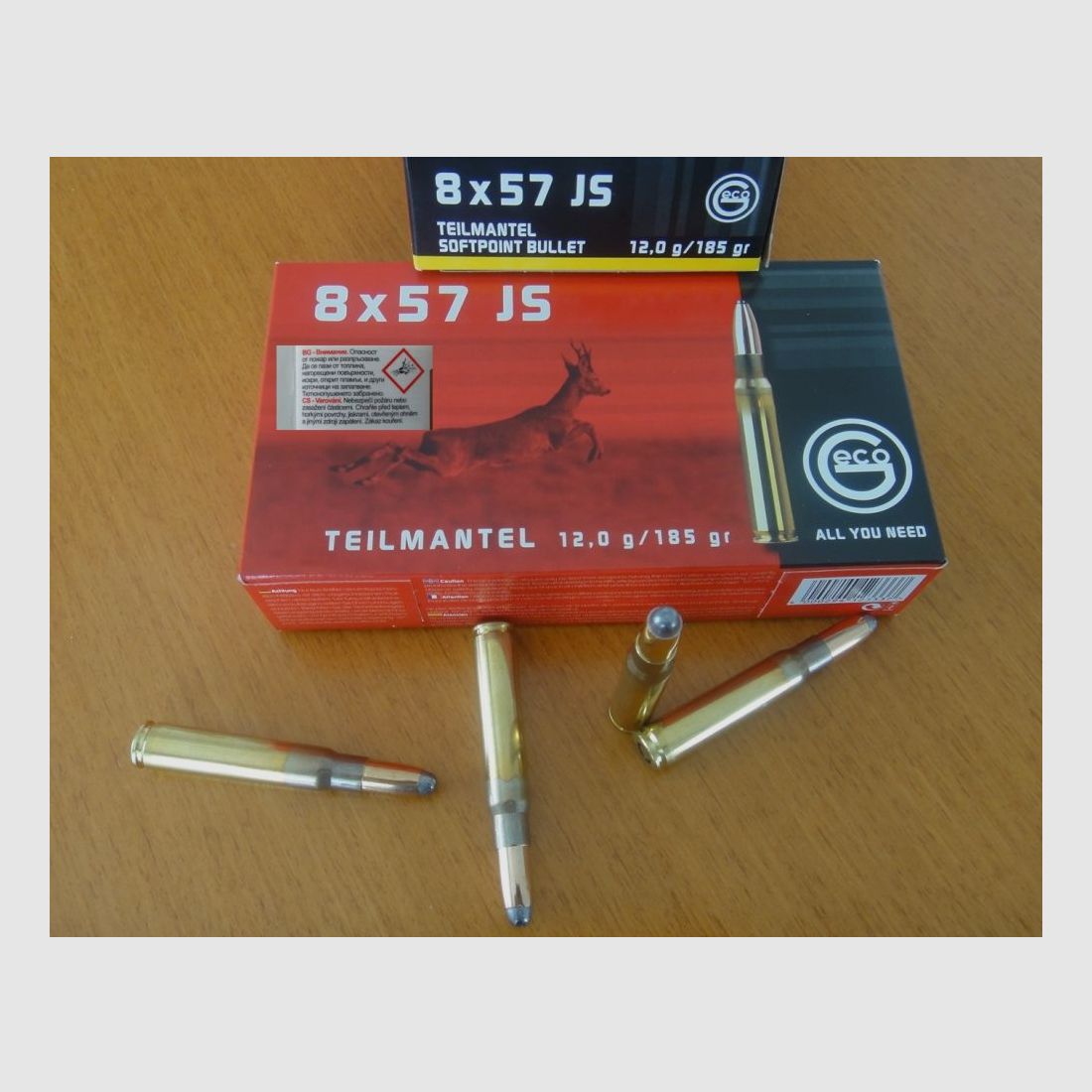 GECO 80 GECO Patronen 8x57JS Teilmantel 12,0 g