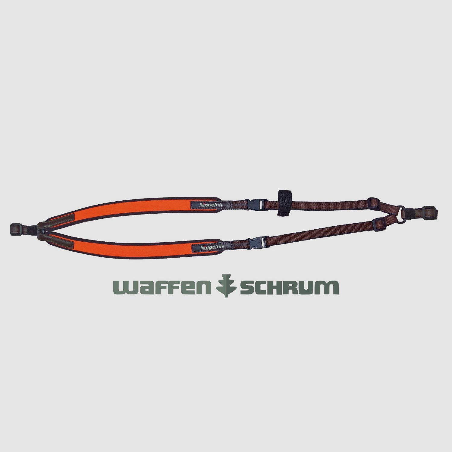 Sangle de fusil Niggeloh en néoprène - Orange