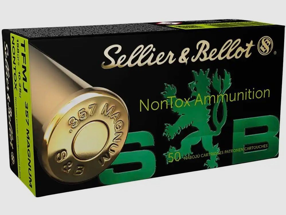 .357 Mag. TFMJ NonTox 10,2g/158grs. Sellier & Bellot