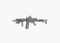 Pin Rifle FAL2