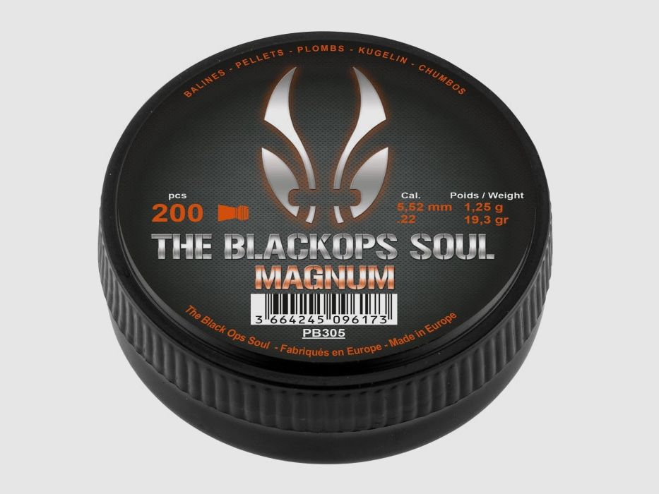 Pellets BO Manufacture The Black Ops Soul Magnum - Cal. 5.5mm, image 1 of 4
