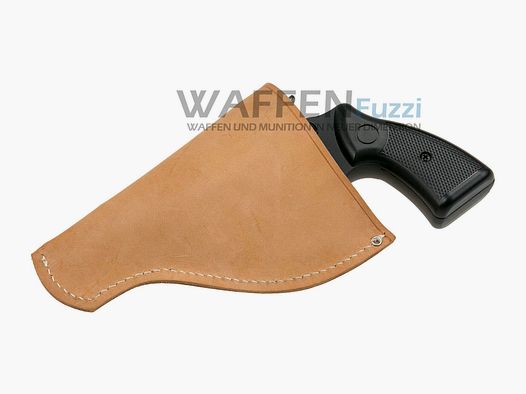 Inside Holster mit Clip für Revolver bis 2,5 Zoll aus Natur Vollrindleder