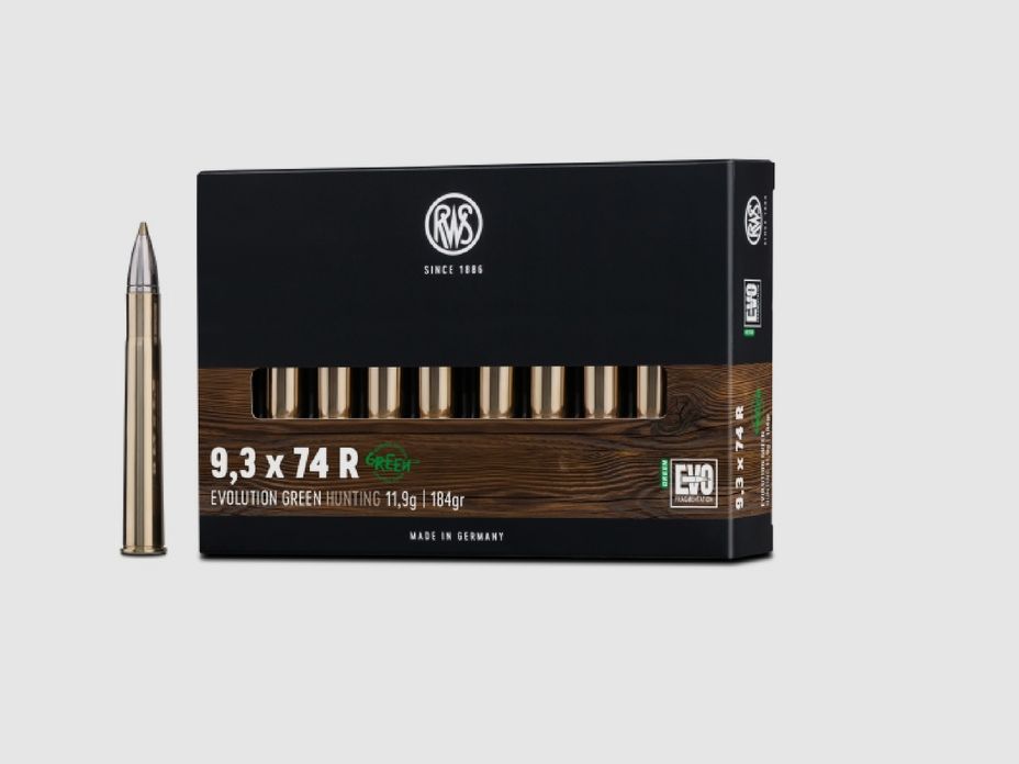 RWS munitions de fusil .366 11,9g EVO Green