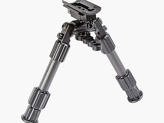 Bípode Accumax Premium de fibra de carbono 6″-9″ con anclaje a stud de portafusil