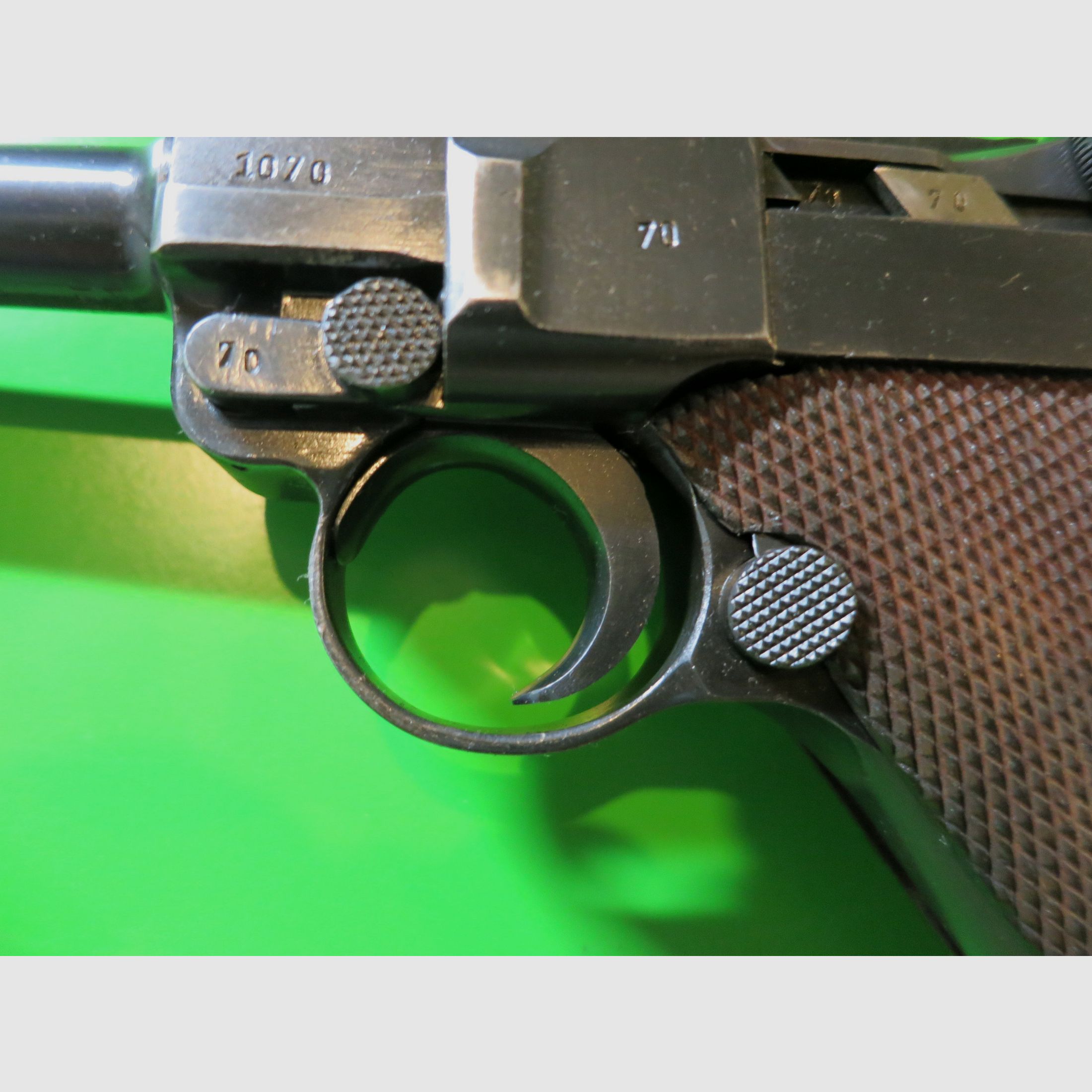 Mauser, Pistole 08, P08, 9 mm Luger, nummerngleich, WaA Wehrmacht     #74-